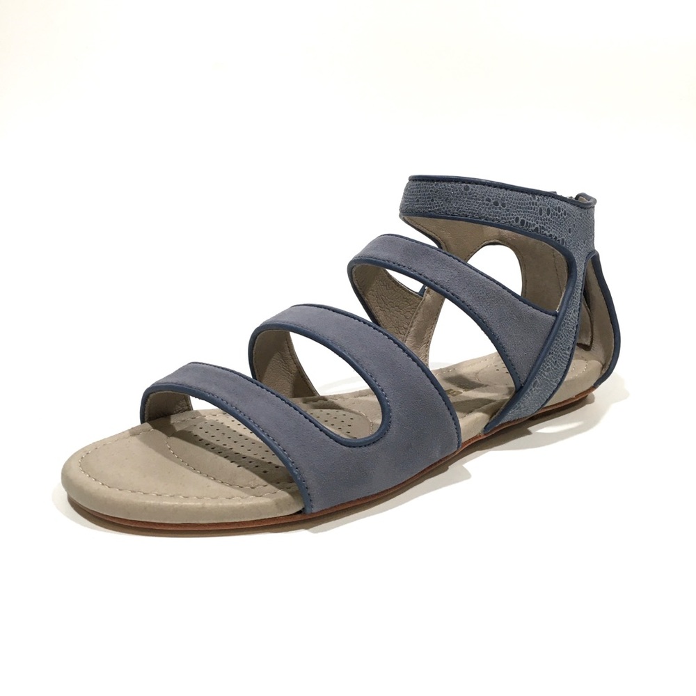 Tsubo Barbra Strappy Women’s Sandals -Blue Steel Suede -US 7 -NEW
